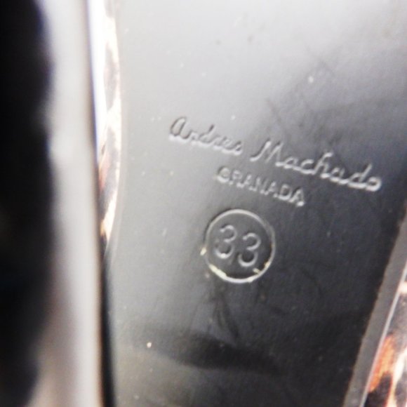 ANDRES MACHADO Brown and Tan Leopard Pattern High Heels, Size 3 (approx.) - Picture 13 of 13